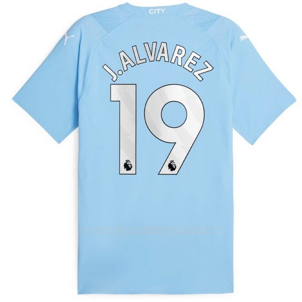 Manchester City J. Alvarez 19 Shirt Heren Thuis 2023/24