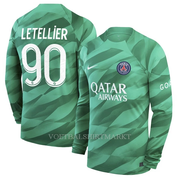 Paris Saint-Germain Letellier 90 Keeper Shirt Heren Thuis 2023/24 Lange Mouw