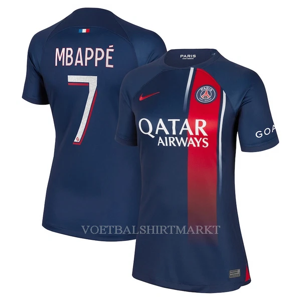 Paris Saint-Germain Mbappé 7 Shirt Dames Thuis 2023/24