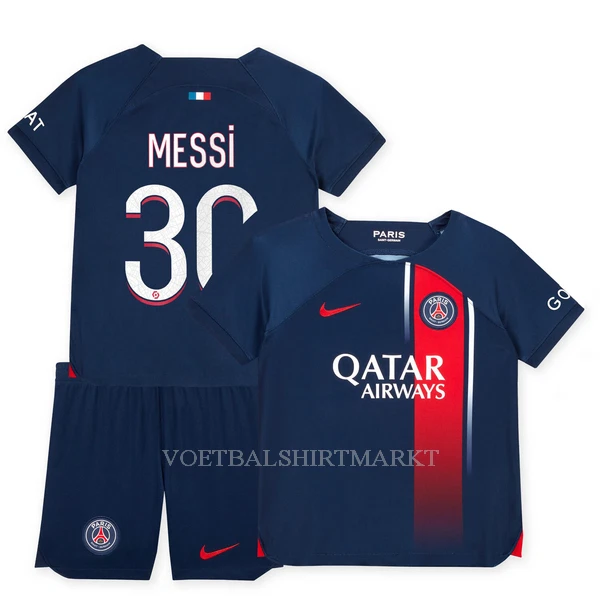 Paris Saint-Germain Messi 30 Tenue Kind Thuis 2023/24