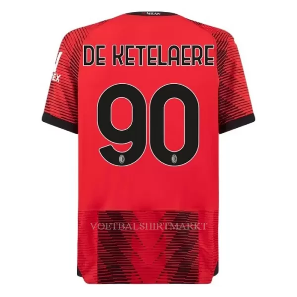 AC Milan De Ketelaere 90 Shirt Heren Thuis 2023/24