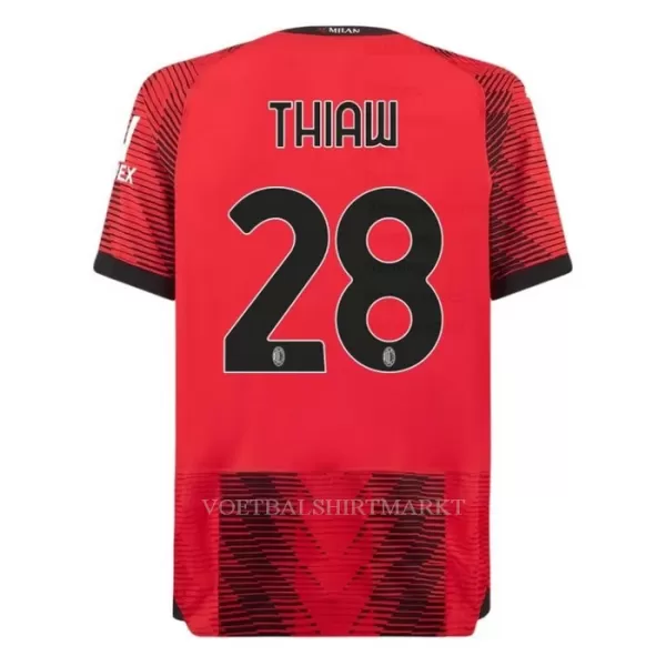 AC Milan Thiaw 28 Shirt Heren Thuis 2023/24