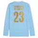 Manchester City Champions of Europe Shirt Heren Thuis 2023/24 Lange Mouw