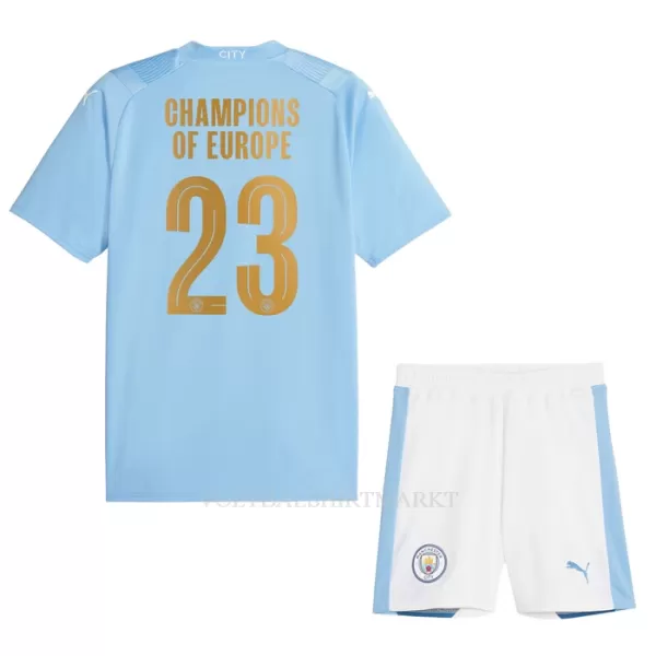 Manchester City Champions of Europe Tenue Kind Thuis 2023/24