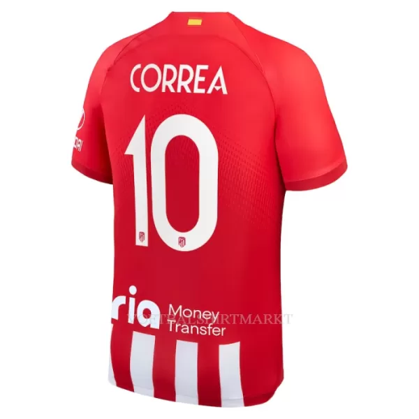 Atlético Madrid Correa 10 Shirt Heren Thuis 2023/24