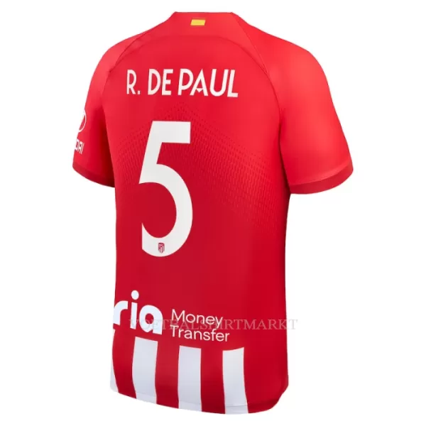 Atlético Madrid R. De Paul 5 Shirt Heren Thuis 2023/24