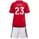 Manchester United Shaw 23 Tenue Kind Thuis 2023/24