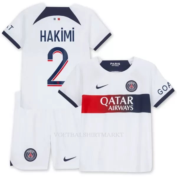 Paris Saint-Germain Hakimi 2 Tenue Kind Uit 2023/24