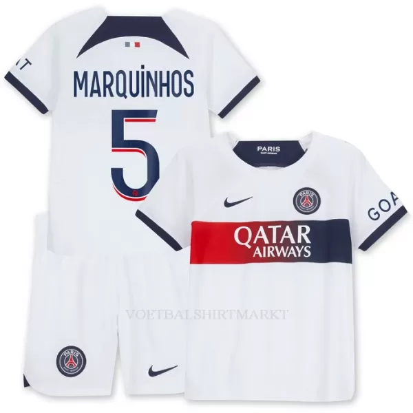 Paris Saint-Germain Marquinhos 5 Tenue Kind Uit 2023/24