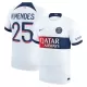 Paris Saint-Germain N.Mendes 25 Shirt Heren Uit 2023/24