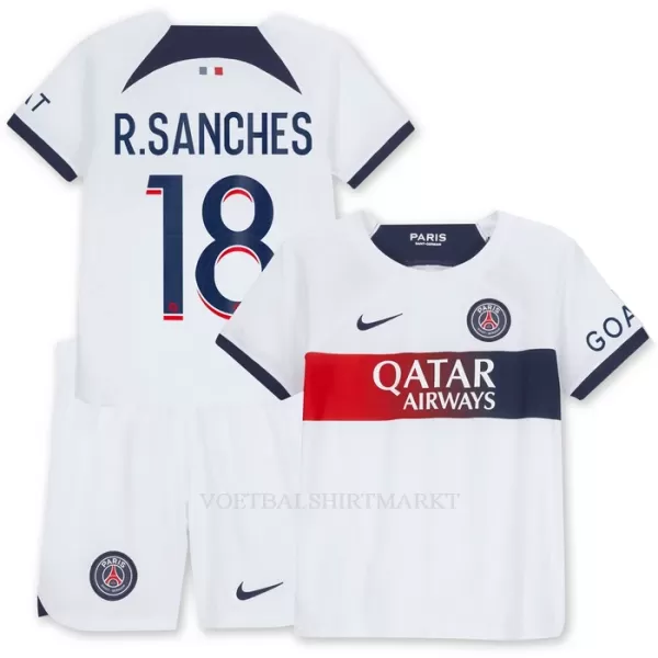 Paris Saint-Germain R.Sanches 18 Tenue Kind Uit 2023/24