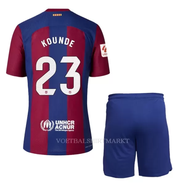 FC Barcelona Kounde 23 Tenue Kind Thuis 2023/24