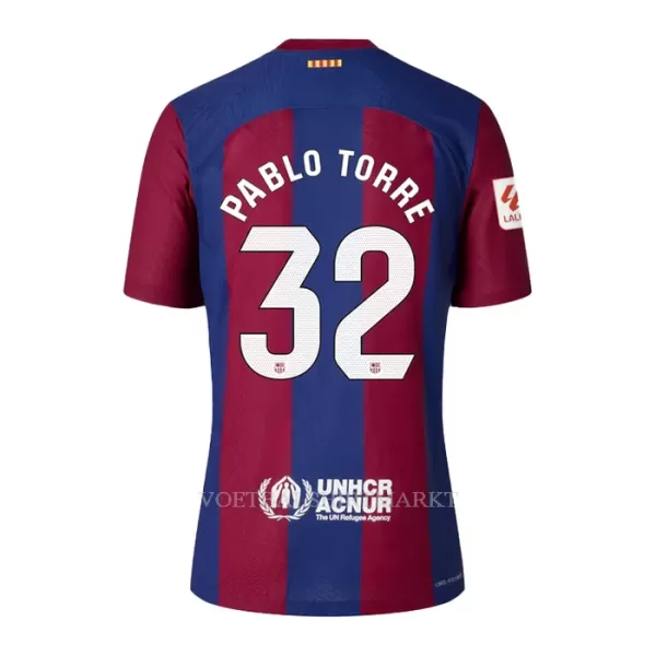 FC Barcelona Pablo Torre 32 Shirt Heren Thuis 2023/24