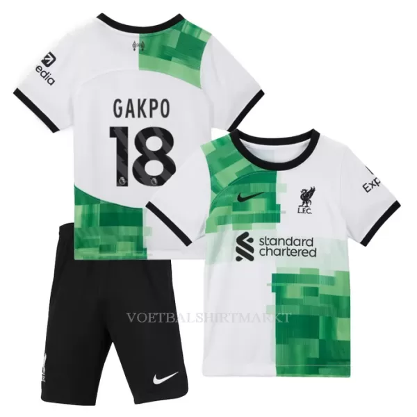 Liverpool Gakpo 18 Tenue Kind Uit 2023/24