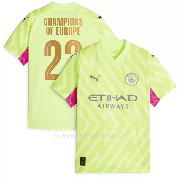 Manchester City Champions of Europe Keeper Shirt Heren Derde 2023/24