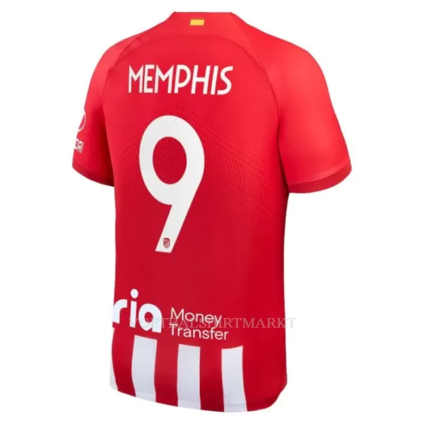 Atlético Madrid Memphis 9 Shirt Heren Thuis 2023/24