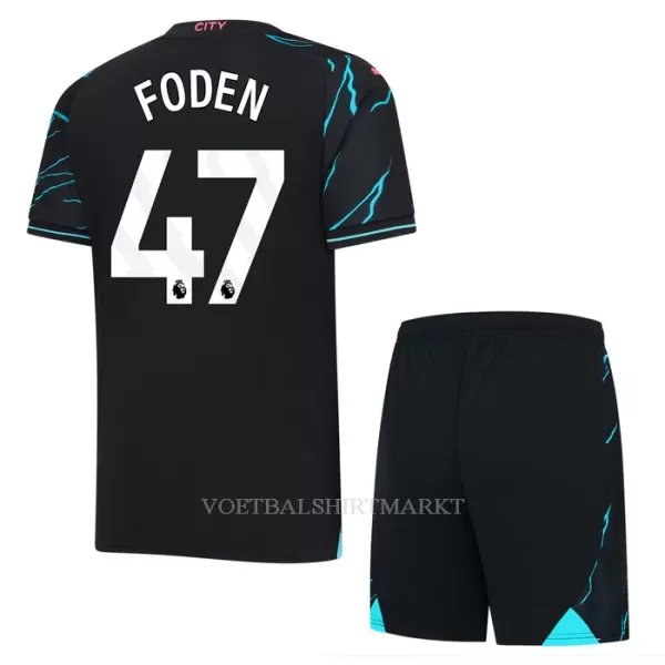 Manchester City Foden 47 Tenue Kind Derde 2023/24