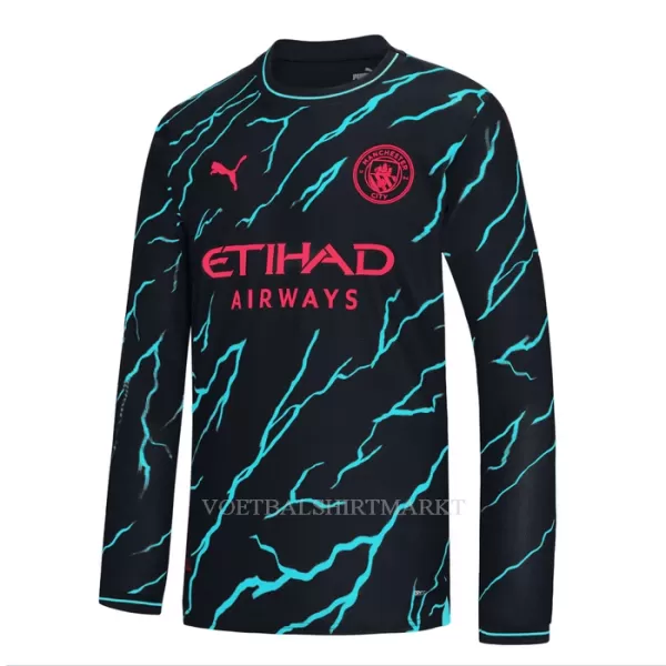 Manchester City Shirt Heren Derde 2023/24 Lange Mouw