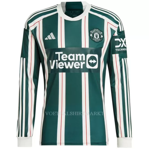 Manchester United Shirt Heren Uit 2023/24 Lange Mouw