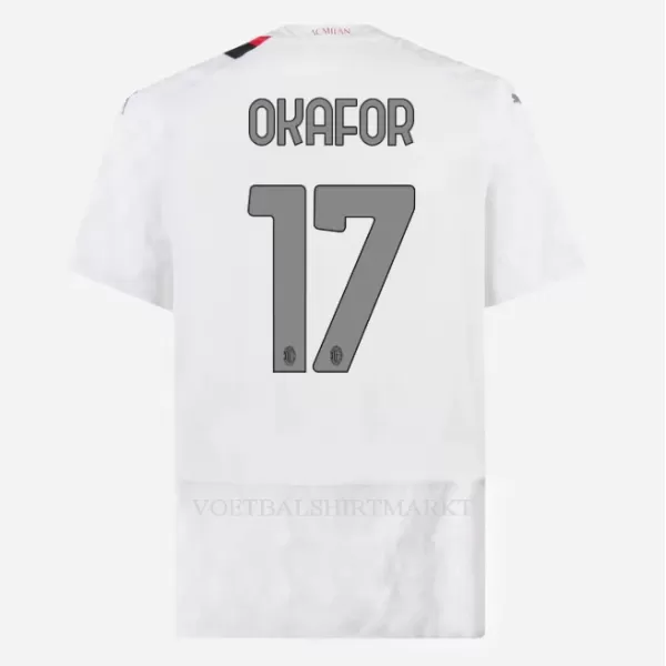 AC Milan Okafor 17 Shirt Heren Uit 2023/24