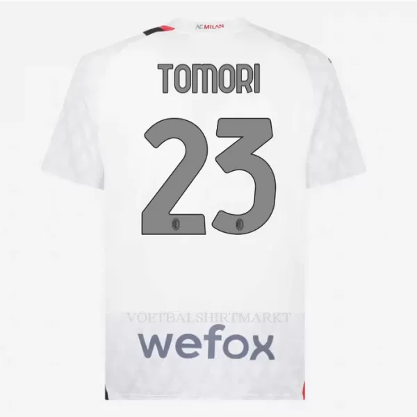 AC Milan Tomori 23 Shirt Heren Uit 2023/24