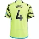 Arsenal White 4 Tenue Kind Uit 2023/24