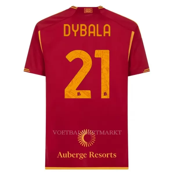 AS Roma Dybala 21 Shirt Heren Thuis 2023/24