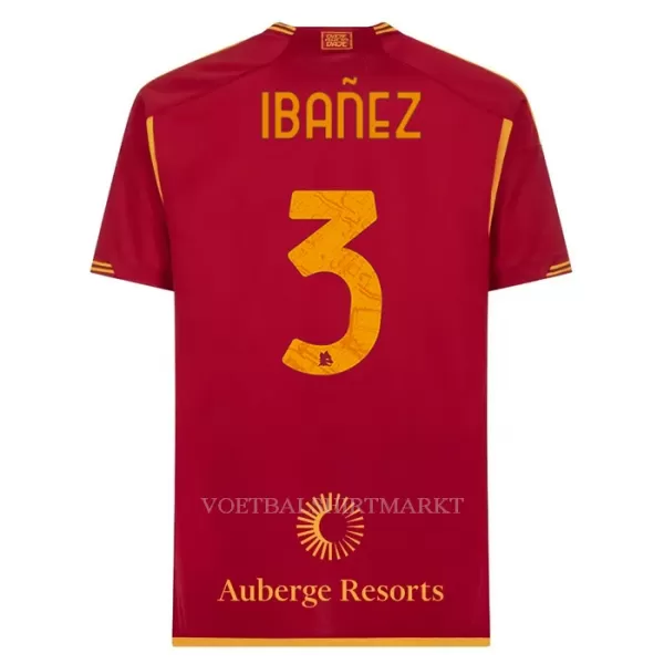 AS Roma Ibanez 3 Shirt Heren Thuis 2023/24