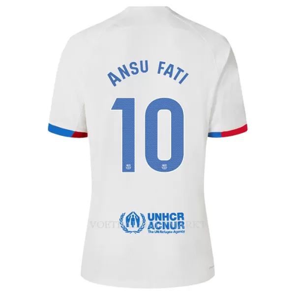 FC Barcelona Ansu Fati 10 Shirt Heren Uit 2023/24