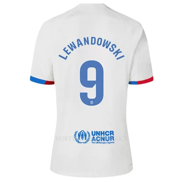 FC Barcelona Lewandowski 9 Tenue Kind Uit 2023/24