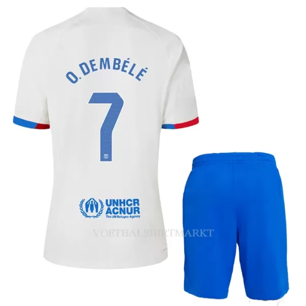 FC Barcelona O. Dembele 7 Tenue Kind Uit 2023/24