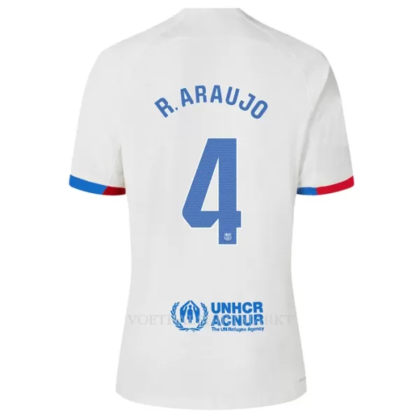 FC Barcelona R. Araujo 4 Shirt Heren Uit 2023/24