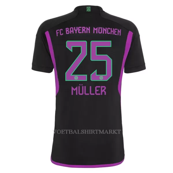 FC Bayern München Müller 25 Shirt Heren Uit 2023/24