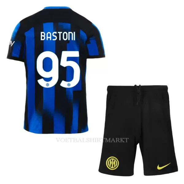 Inter Milan Bastoni 95 Tenue Kind Thuis 2023/24