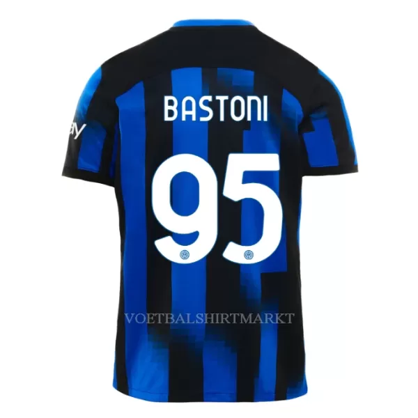 Inter Milan Bastoni 95 Tenue Kind Thuis 2023/24