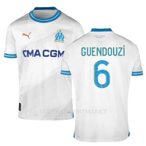 Olympique Marseille GUENDOUZI 6 Shirt Heren Thuis 2023/24