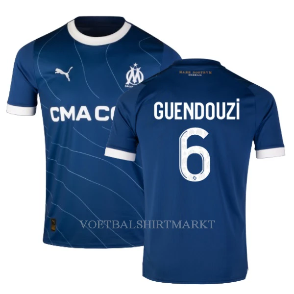 Olympique Marseille GUENDOUZI 6 Shirt Heren Uit 2023/24