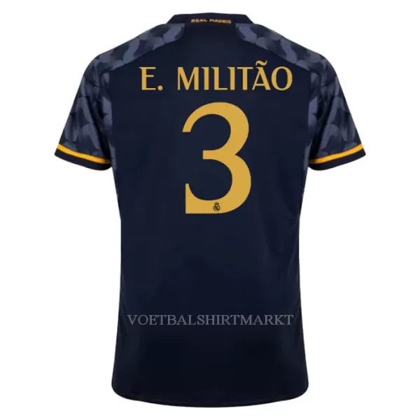 Real Madrid E. Militao 3 Shirt Heren Uit 2023/24