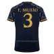 Real Madrid E. Militao 3 Shirt Heren Uit 2023/24