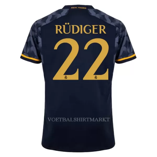 Real Madrid Rudiger 22 Shirt Heren Uit 2023/24