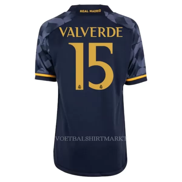 Real Madrid Valverde 15 Tenue Kind Uit 2023/24