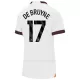 Manchester City Kevin De Bruyne 17 Shirt Dames Uit 2023/24