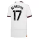 Manchester City Kevin De Bruyne 17 Tenue Kind Uit 2023/24