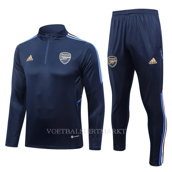 Arsenal Trainings Sweatshirt Pak 2023/24 Kwartrits Blauwe