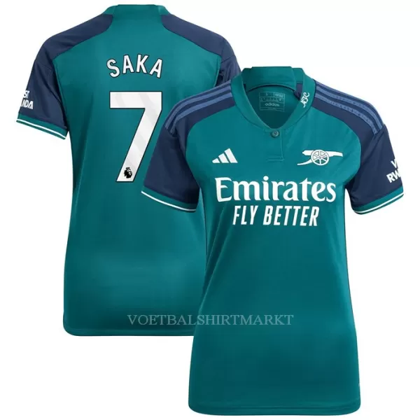 Arsenal Saka 7 Shirt Dames Derde 2023/24