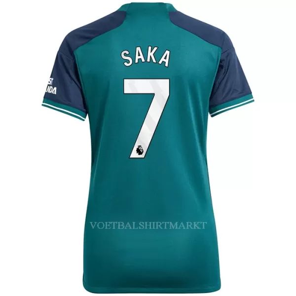 Arsenal Saka 7 Shirt Dames Derde 2023/24