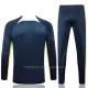 Brazilië Trainings Sweatshirt Pak 2023/24 Kwartrits Blauwe