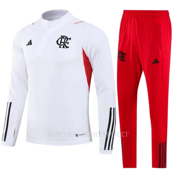 CR Flamengo Trainings Sweatshirt Pak 2023/24 Kwartrits Witte