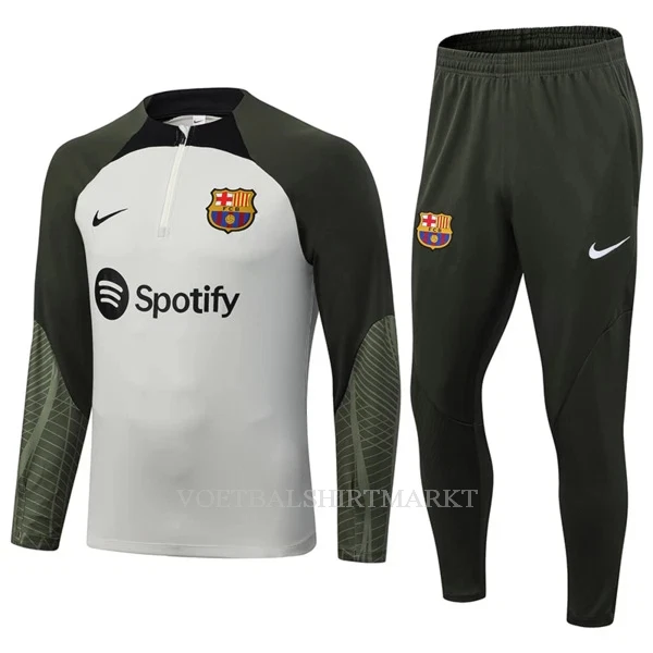 FC Barcelona Trainings Sweatshirt Pak 2023/24 Kwartrits Grijze