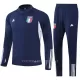 Italië Trainings Sweatshirt Pak 2023/24 Kwartrits Grijze